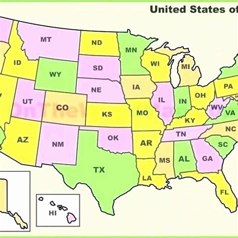 State Quiz Printable Map Of The 50 States And Capitals Zetavape In