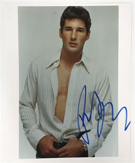Richard Gere Autographed Glossy 8x10 Photo Aacs Autographs