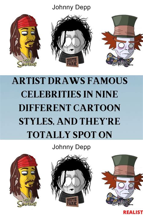 Artist Draws Famous Celebrities In Different Cartoon Styles Hot Sex