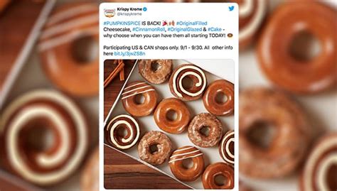 Krispy Kreme Took To Twitter To Announce Their 2020 Pumpkin Spice