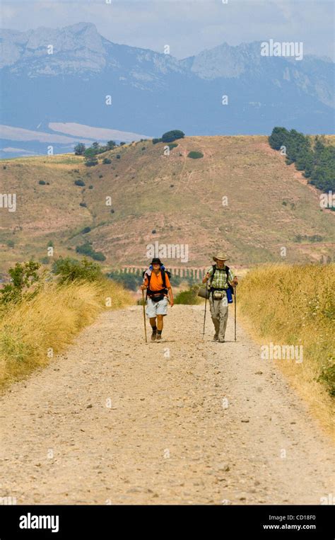 Camino De Santiago Pilgrims On The Route The Way Of St James Or