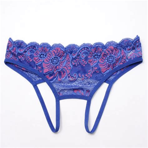 Crotchless Floral Briefs Thongs Women S Lace G String Panties Woman