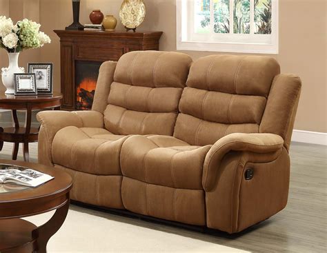 Homelegance Huxley Love Seat Double Recliner Brown 9777br 2 At