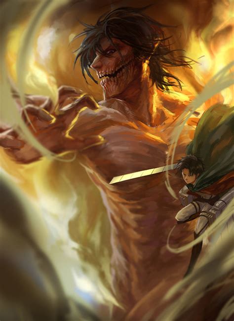 attack On titan - Shingeki no Kyojin (Attack on titan) Fan ... Titans are helpless to what they are and live in some sort of an endless nightmare where they can't get out from.
