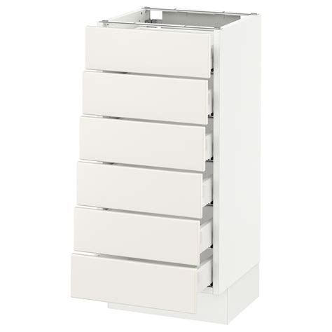 Studio kosnik confessions of an ikea hacker not in love with. SEKTION Base cabinet/6 fronts/6 low drawers - white Maximera, Veddinge white - IKEA