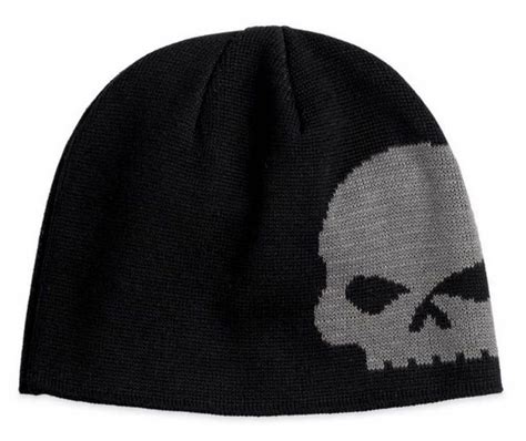 Casquette Harley Davidson Homme Oversized Skull Knit Hat 99472 10VM