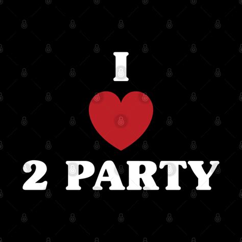 I Love 2 Party Love Party Tapestry Teepublic