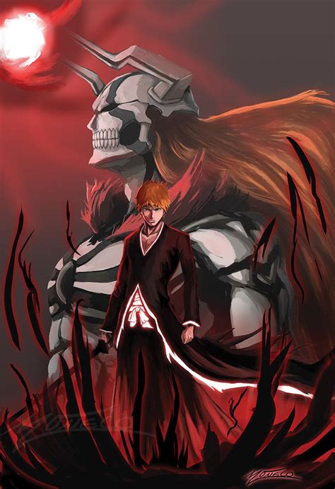 Ichigo And His Vasto Lorde Hollow Form Artwork By Me Rbleach