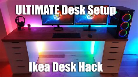 custom l shaped desk ikea hack micke drawer easy project 3 vlr eng br