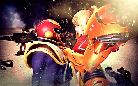 captain falcon x samus after the battle by gmoder3000 on deviantart