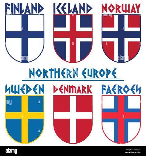 Flags Of The Nordic Countries Scandinavia Norway Iceland Sweden