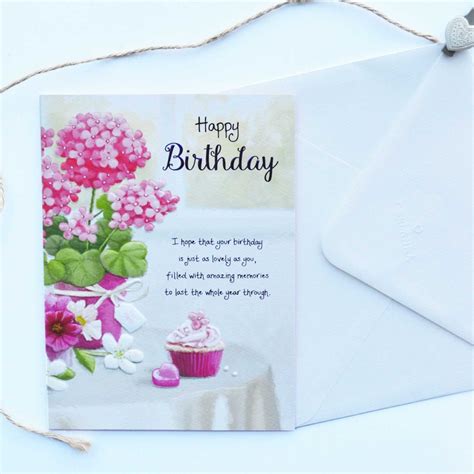 Words Of Warmth Girl Birthday Card Garlanna Greeting Cards