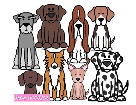 Dog Clip Art Set 2 Instant Download Etsy