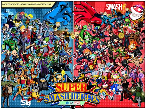 Super Smash Bros Ultimate Becomes A Dc Marvel With Artists Reimagining Of Comic Book Fighters