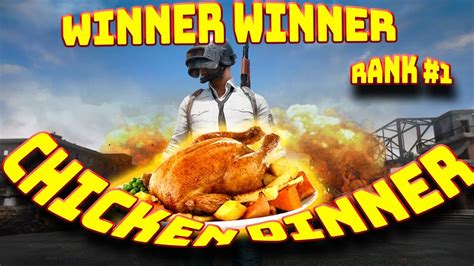 Rank Winner Winner Chicken Dinner Playerunknown S Battlegrounds Live Youtube