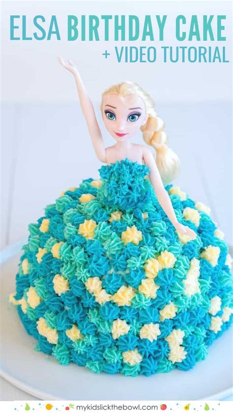 Elsa Cake Easy Diy Birthday Cake Tutorial My Kids Lick