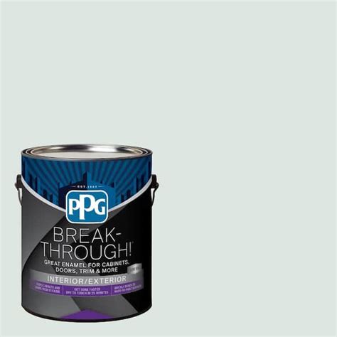 Break Through 1 Gal Ppg1133 1 Icicle Satin Door Trim And Cabinet Paint