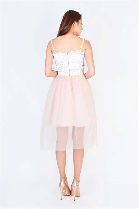 Shelley Tulle Skirt In Nude