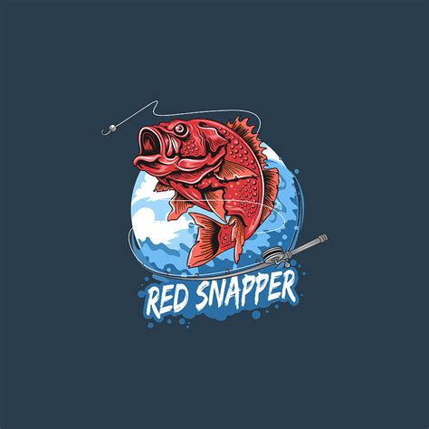 Angler Fish Red Snapper Fisherman Artwork Drawing By Maen Mostafa