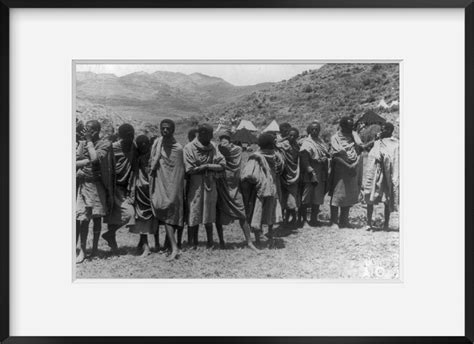1935 Photograph Of Italo Ethiopian War 1935 Ethiopian Tribesmen
