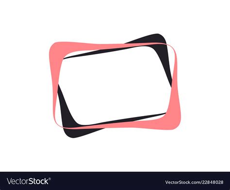 Ribbon Banner In Frame For Text Design Royalty Free Vector