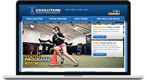 Evolution Sports Performance Website Design And Drupal Development