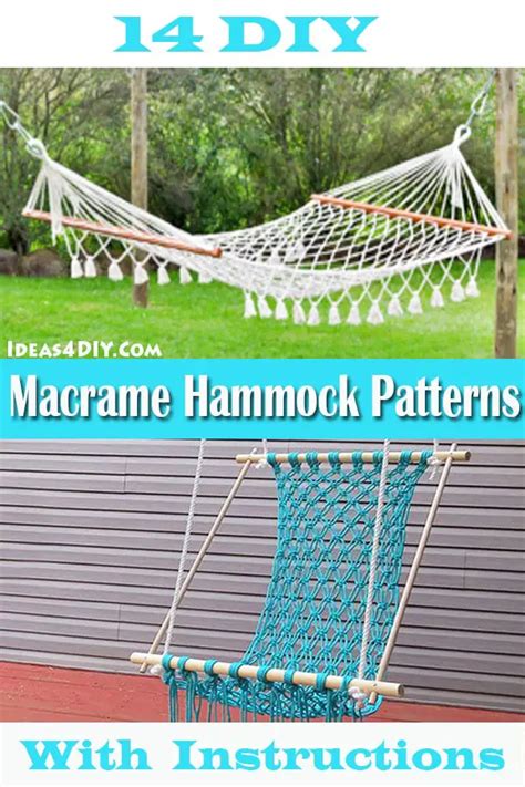 14 Unique Diy Macrame Hammock Patterns With Instructions