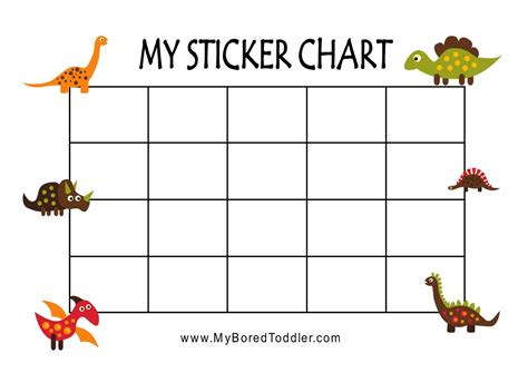 Free Printable Sticker Chart For Toddlers