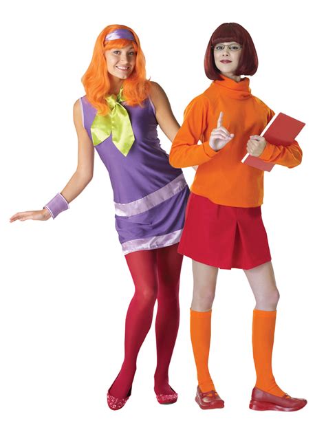 Daphne Velma Scooby Doo Donna Costume Di Coppia Da Donna Halloween Fancy Dress New Ebay