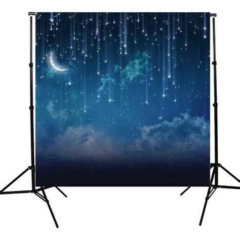 Buy 10x10ft Blue Sky Moon Glitter Star Night Custom
