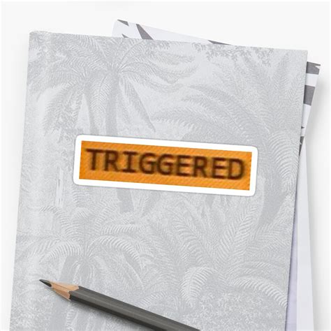 Triggered Sticker By Memeapparel Redbubble