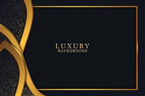 Premium Vector Elegant Luxury Background Concept With Black And Gold