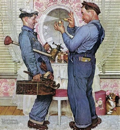 The Plumbers Norman Rockwell Norman Rockwell Paintings Norman