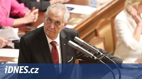 Mimořádný projev prezidenta republiky miloše zeman. DOKUMENT: Projev prezidenta Miloše Zemana na schůzi ...