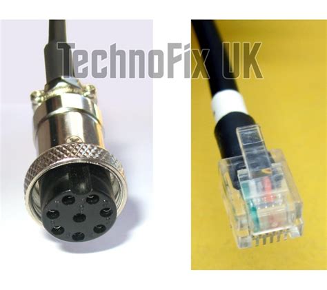 8p8c Modular Rj45 Cable For Kenwood Mc 60 Etc Desk Microphones And