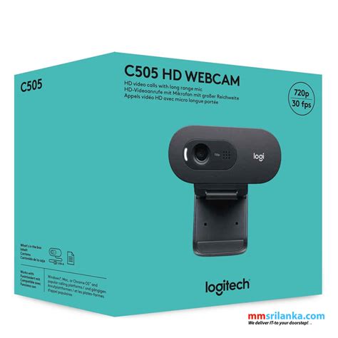 Logitech C505 Hd Webcam With 720p And Long Range Mic