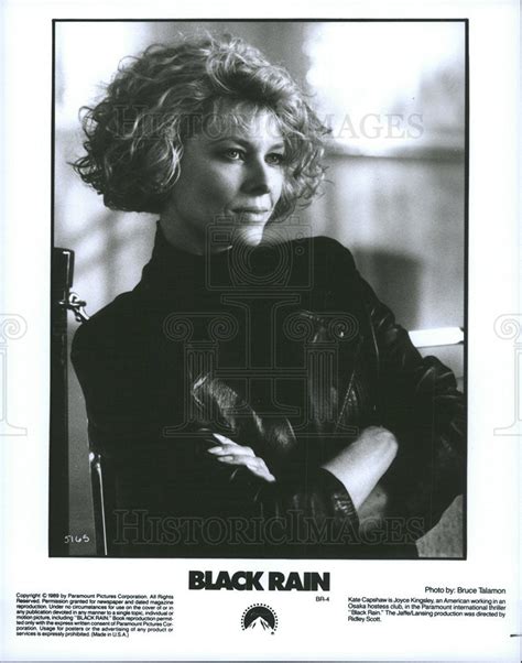 kate capshaw in black rain 1989 vintage promo photo print historic images