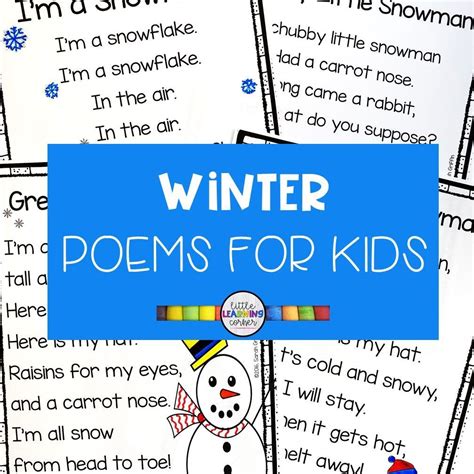 5 Fun Winter Poems For Kids Winter Poems Poetry For Kids Poems