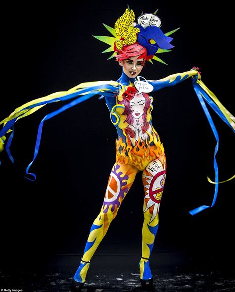 Naked Artists Celebrate World Bodypainting Festival In Poertschach Am Woerthersee Austria