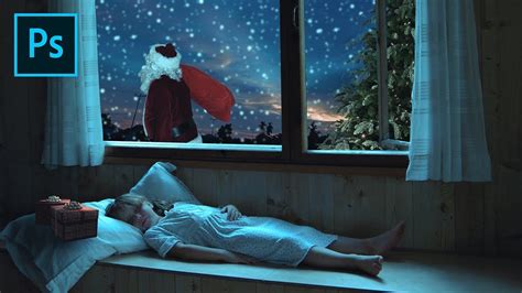 Photoshop Manipulation Tutorial Waiting For Santa Santa Story Youtube