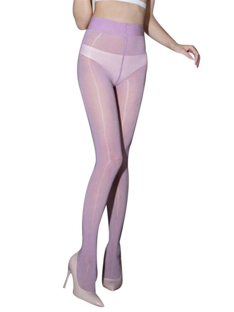 Listenwind Women S Super Sexy Shiny Sheer Control Top Footed Tights Silk Stockings Ultra