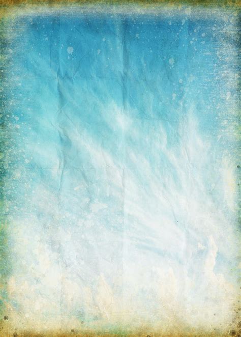 Cloud And Blue Sky On Old Grunge Paper Photograph By Setsiri