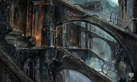 Artwork The Cathedral Of The Deep Dark Souls Iii Fromsoftware
