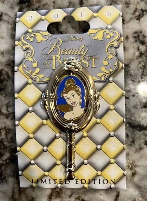 Disney Beauty And The Beast Th Anniversary Belle Spinner Mirror D Pin Le Picclick