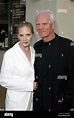 MALCOLM MCDOWELL & KELLEY KUHR.ACTOR & WIFE.HOLLYWOOD, LOS ANGELES, USA ...