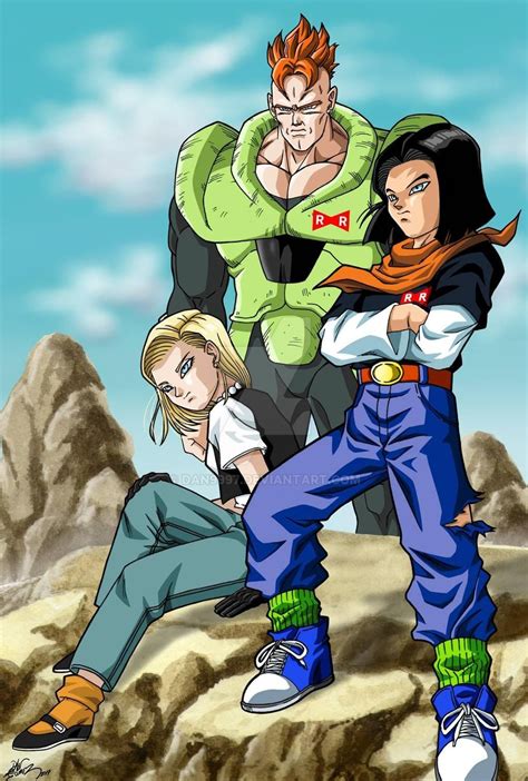 Yet again another dragon ball z drawing. Android 16, 17 and 18 vs Super Android 13 and Meta-Cooler ...