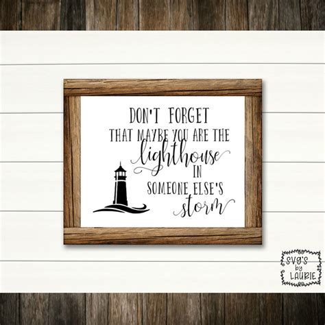 Lighthouse In Someone Elses Storm Svg Faith Svg Etsy