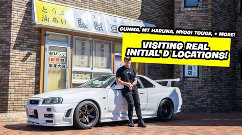Real Life Initial D Driving Mt Haruna Touge And Locations In R34 Gtr Youtube