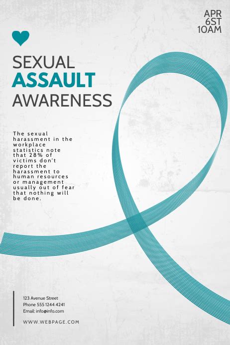 Copy Of Sexual Assault Awareness Event Flyer Template Postermywall