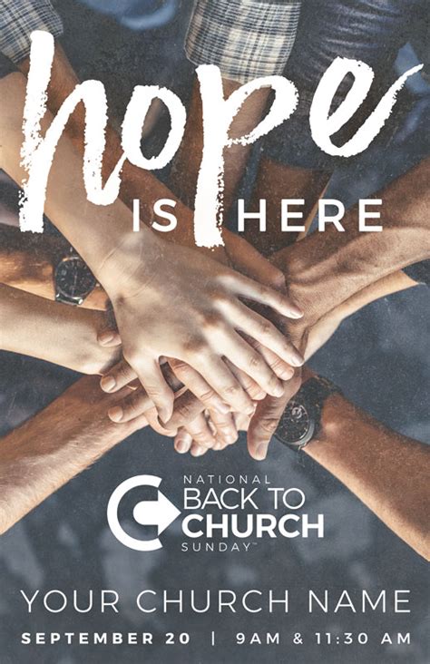 Btcs Hope Is Here Hands Postcard Church Postcards Outreach Marketing